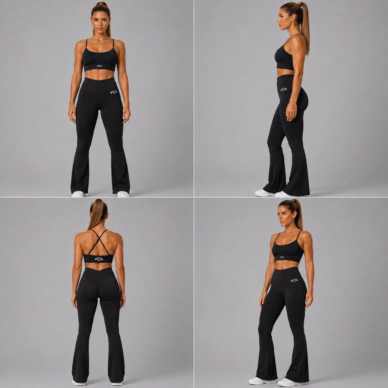 PANTALONI EVAZATI PENTRU FITNESS SI YOGA