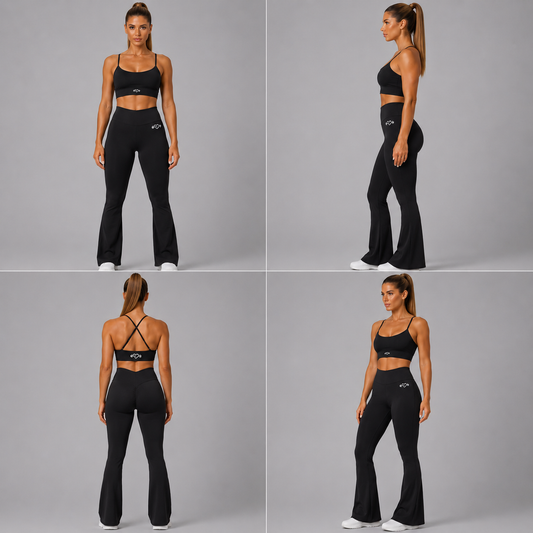 PANTALONI EVAZATI PENTRU FITNESS SI YOGA